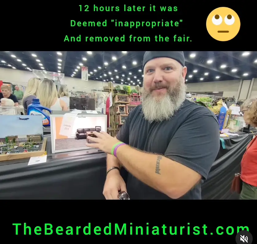 One exhibit was 'removed' from the fair (Instagram/ @the_bearded_miniaturist)