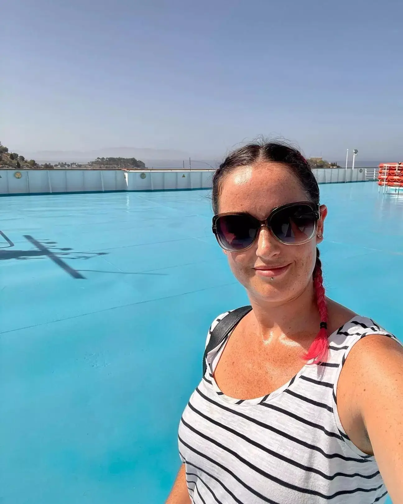 The travel expert said you should never forget to pop your phone on airplane mode once you've set off on a cruise.