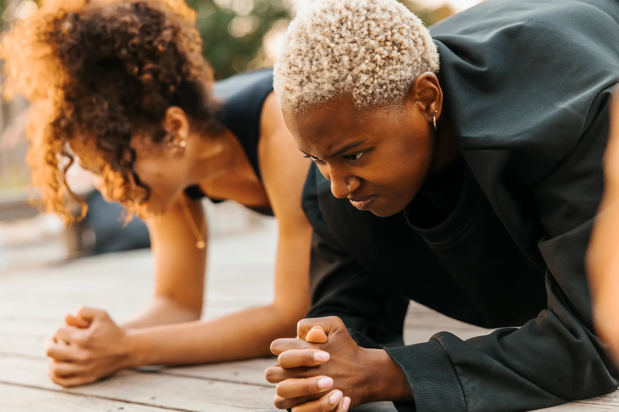 Holding a plank can be hard work (Getty Stock Photo)