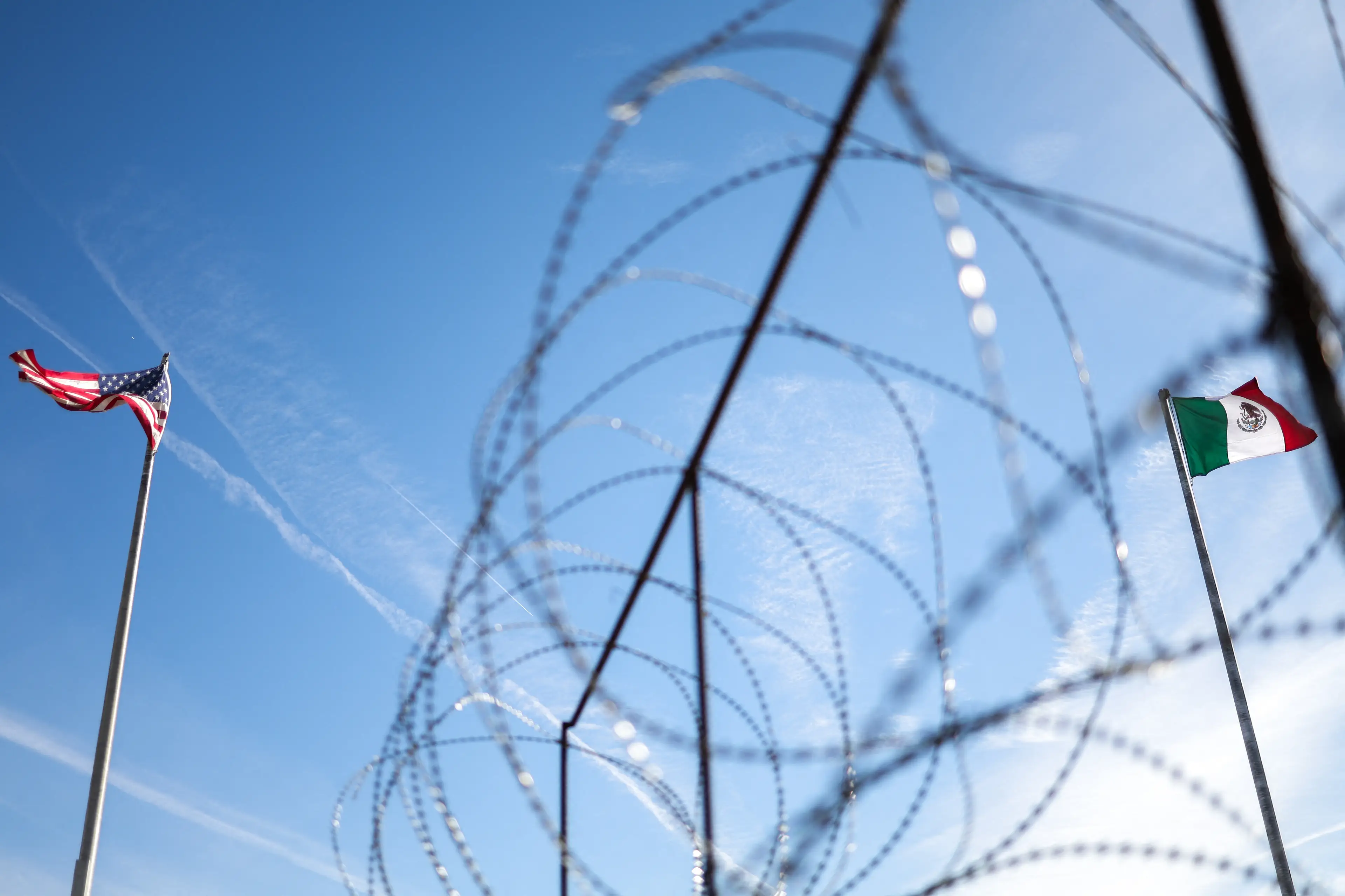 Donald Trump is planning on sending more military personnel to the US-Mexico border (CHARLY TRIBALLEAU/AFP via Getty Images)