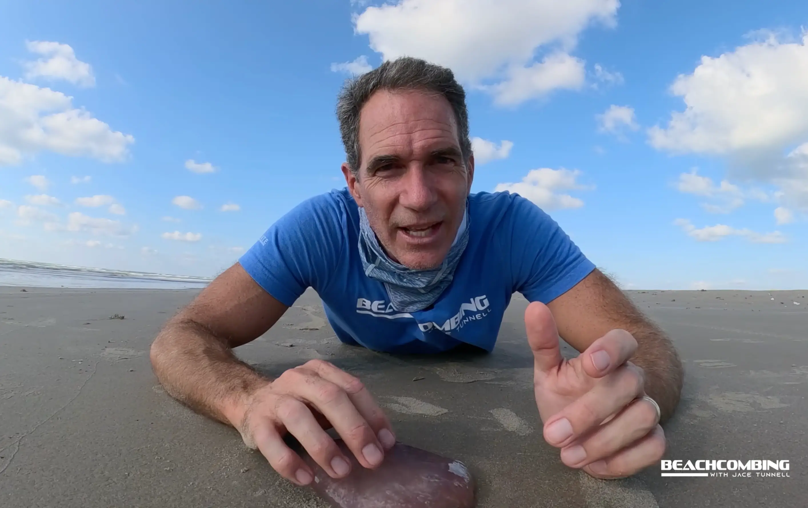 Jace Tunnell explained that the 'pink meanies' are not the kind of jellyfish you'd want to eat... despite their candyfloss-like appearance (Harte Research Institute)