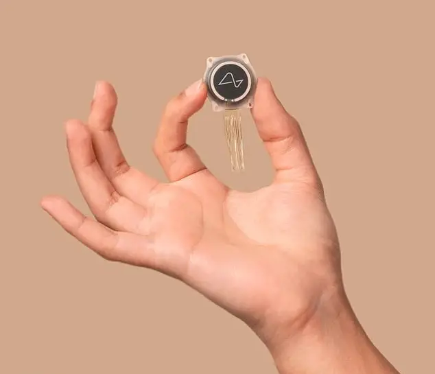 The device aims to allow someone to use a computer with just their brain. (Neuralink)