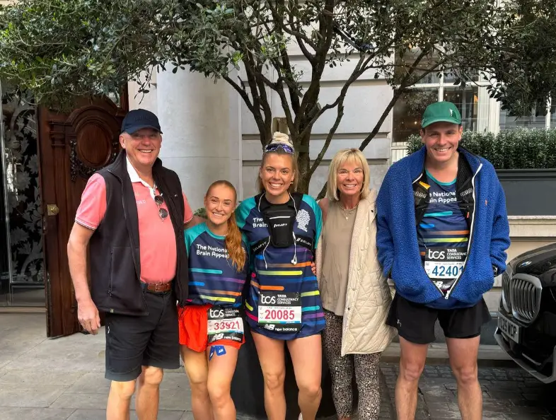 Gemma's siblings and best friend ran the London Marathon to raise awareness of PCA (Collect/PA Real Life)