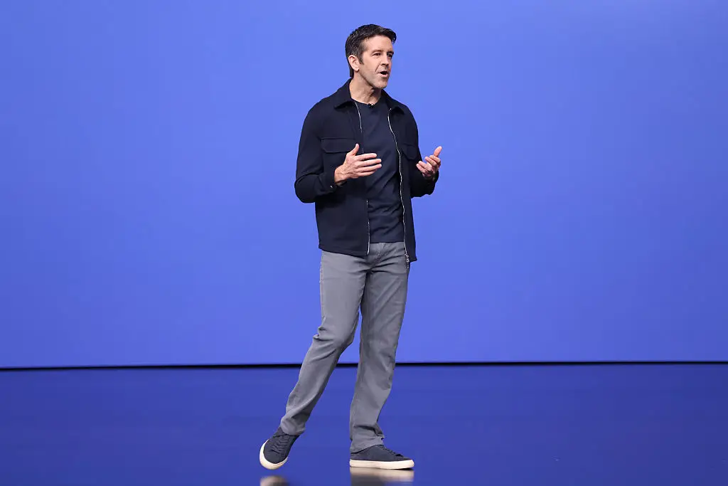 John Ternus revealed the iPhone Duo (Photo by Benjamin Fanjoy/Getty Images)