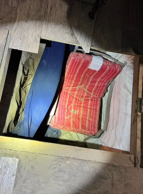 Authorities found Lazzell 'hiding in an underground lair' (Facebook/ Wakulla County Sheriff's Office Sheriff Jared Miller) 