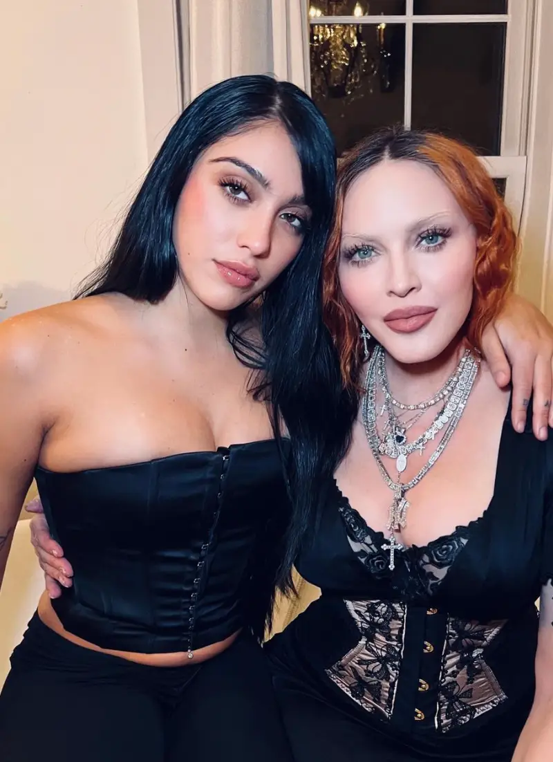 Madonna with her daughter Lourdes Leon.