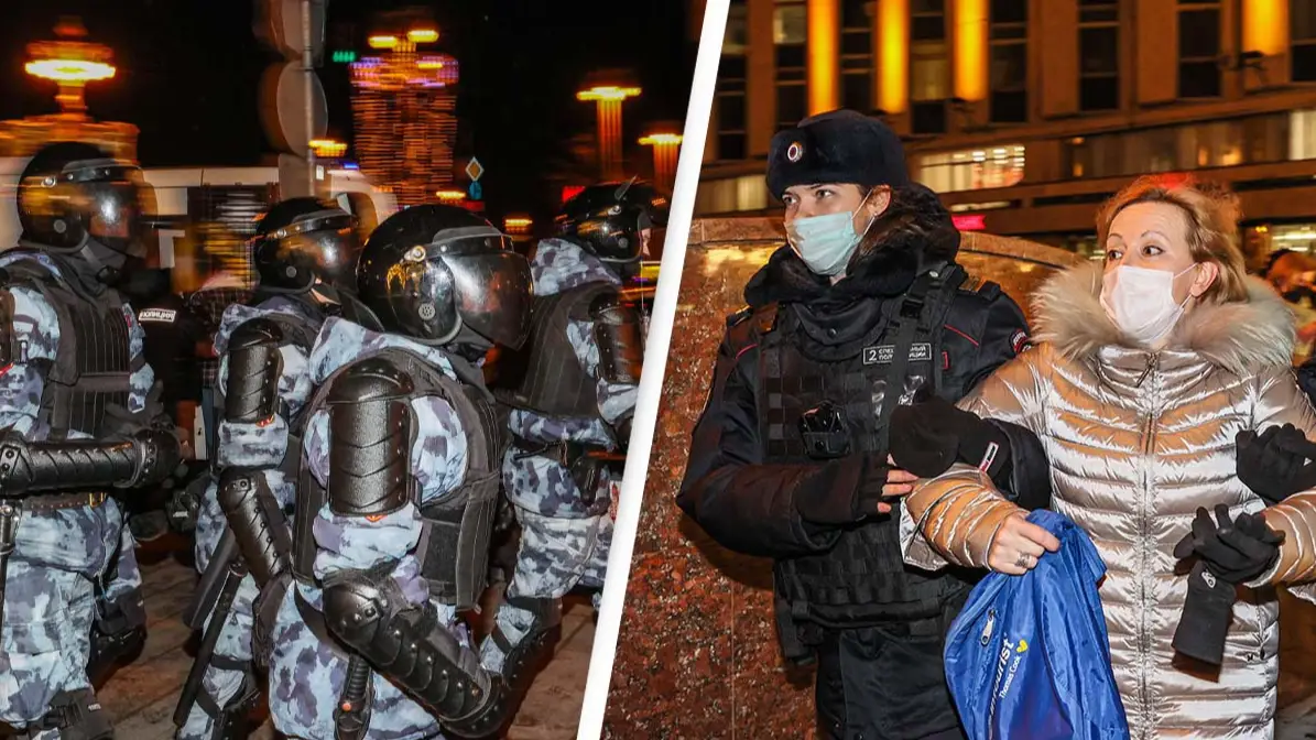 Ukraine: More Than 900 Russians Detained As Thousands Gather To Protest War