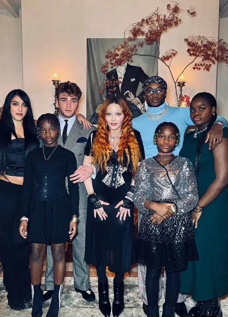 Madonna shared the sweet snap to Instagram.