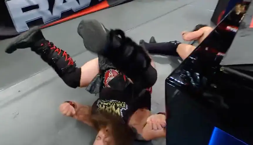 The footage is painful to watch (Twitter/ WWE) 