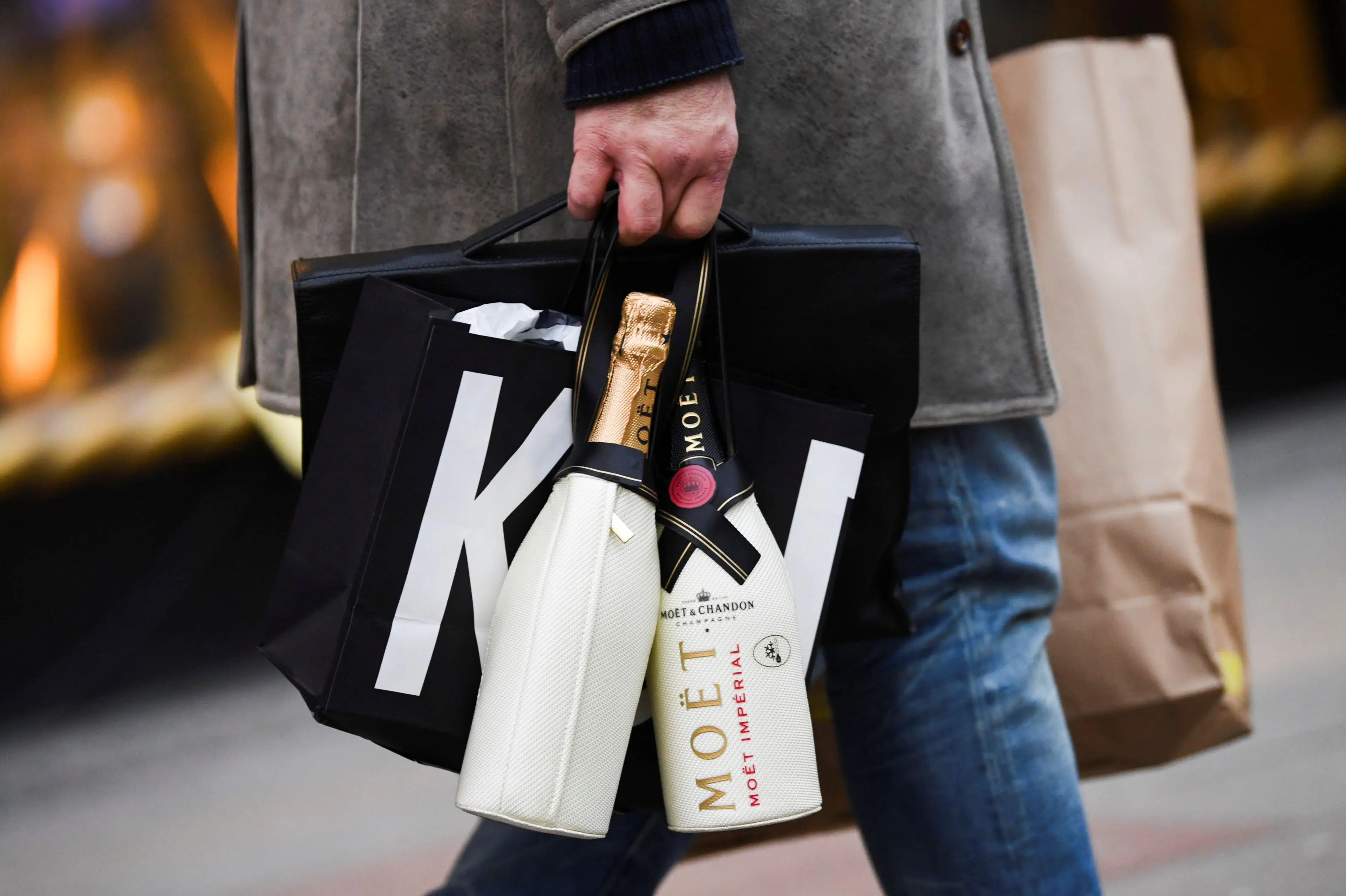 Moet & Chandon champagne bottles (Alamy)