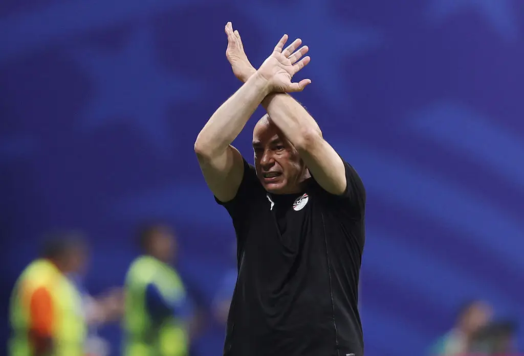 During the confrontation, Hassan held his hands aloft in an X shape, a gesture typically used to flag an accusation of racism to officials, though it remains unclear whether he was referencing a specific incident (Photo by Buda Mendes/Getty Images)