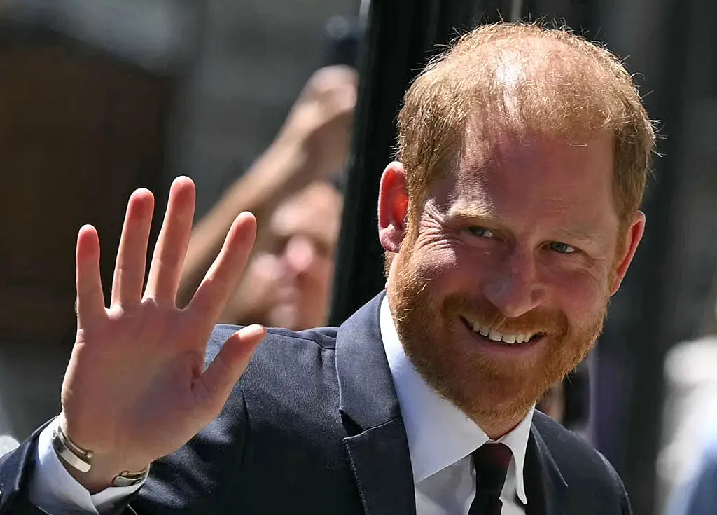 Harry's back in the UK (Photo by JUSTIN TALLIS / AFP via Getty Images)