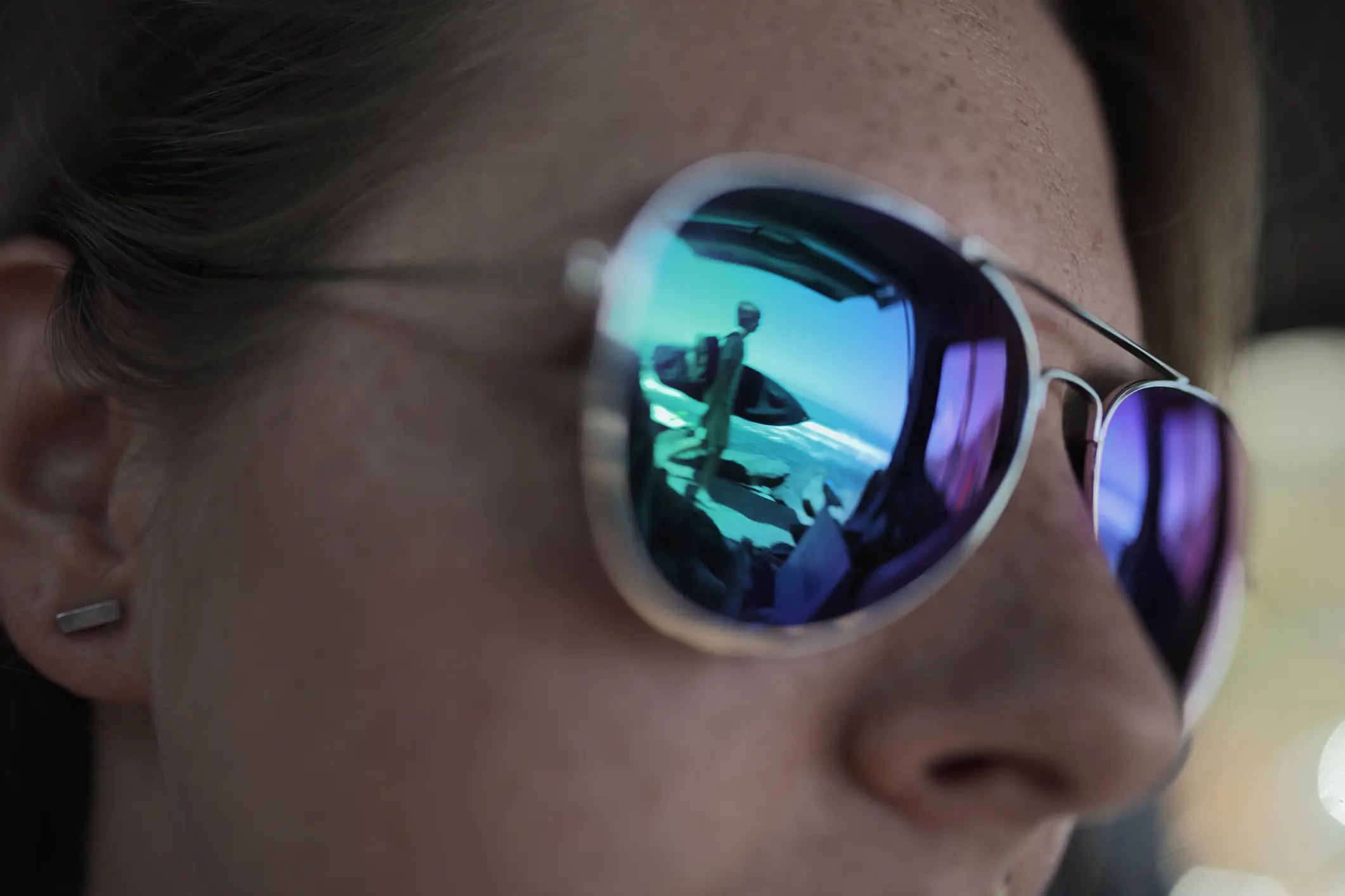 According to the couple, reflective sunglasses are a must (Stanislaw Pytel/Getty Images)