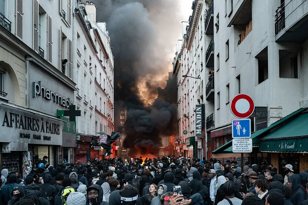 Chaos erupted in Paris over the weekend as a result of protests that turned violent (Jerome Gilles/NurPhoto via Getty Images)