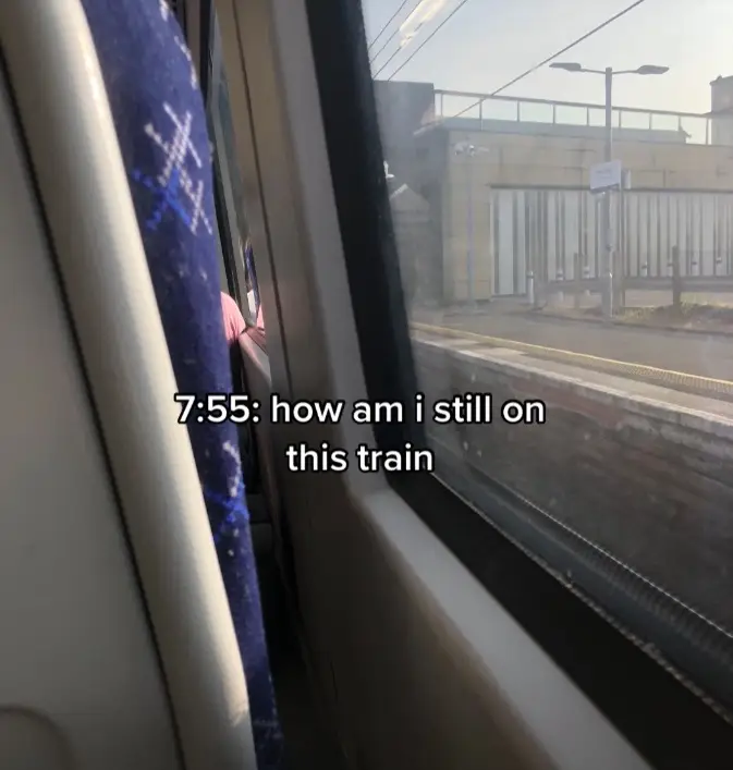 One woman's commute left TikTok in shock.