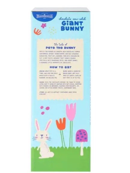 The Easter delight comes with how-to-eat instructions (Maud Borup)