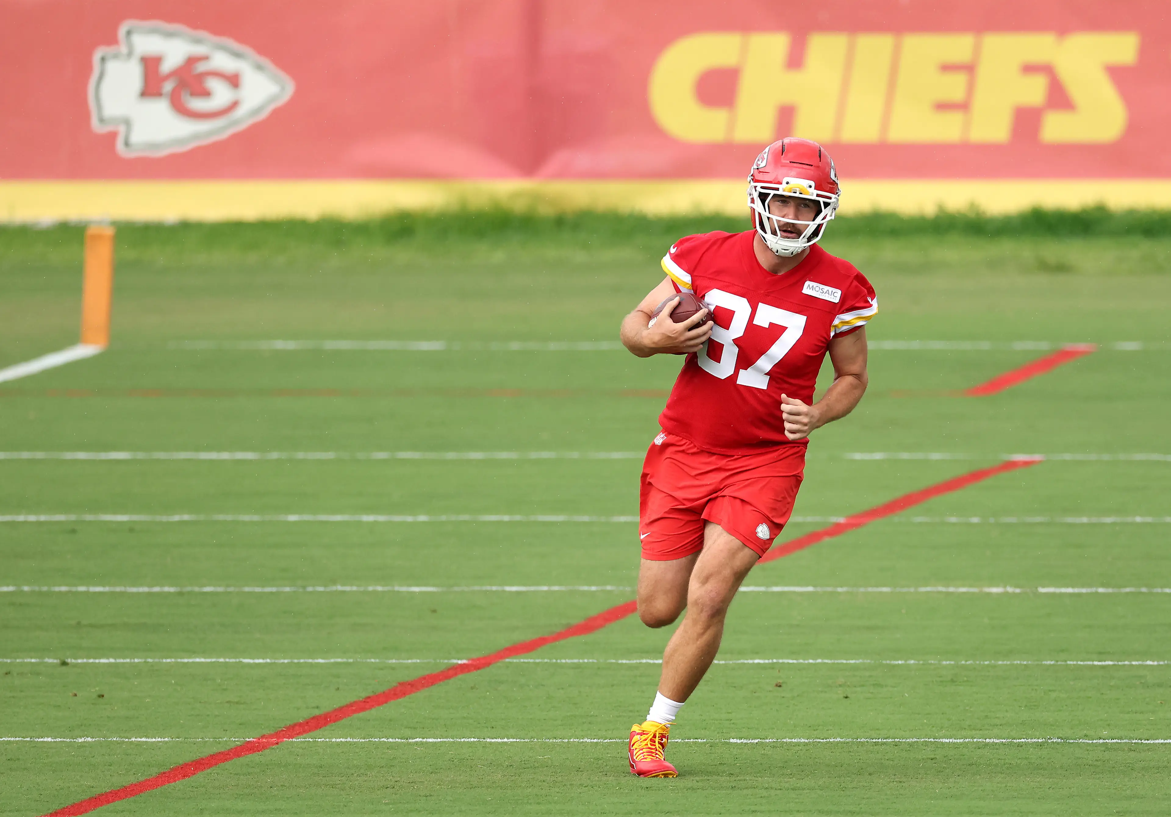 Team Coaches however have insisted Kelce is still in peak condition (Jamie Squire/Getty Images)