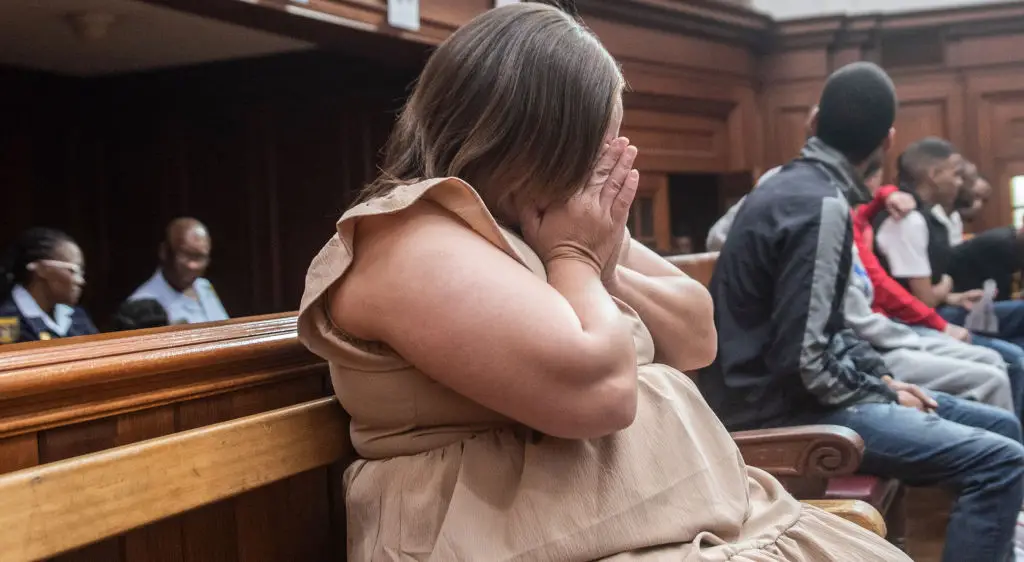 Kelly Smith broke down in tears in court (Brenton Geach/Gallo Images via Getty Images)