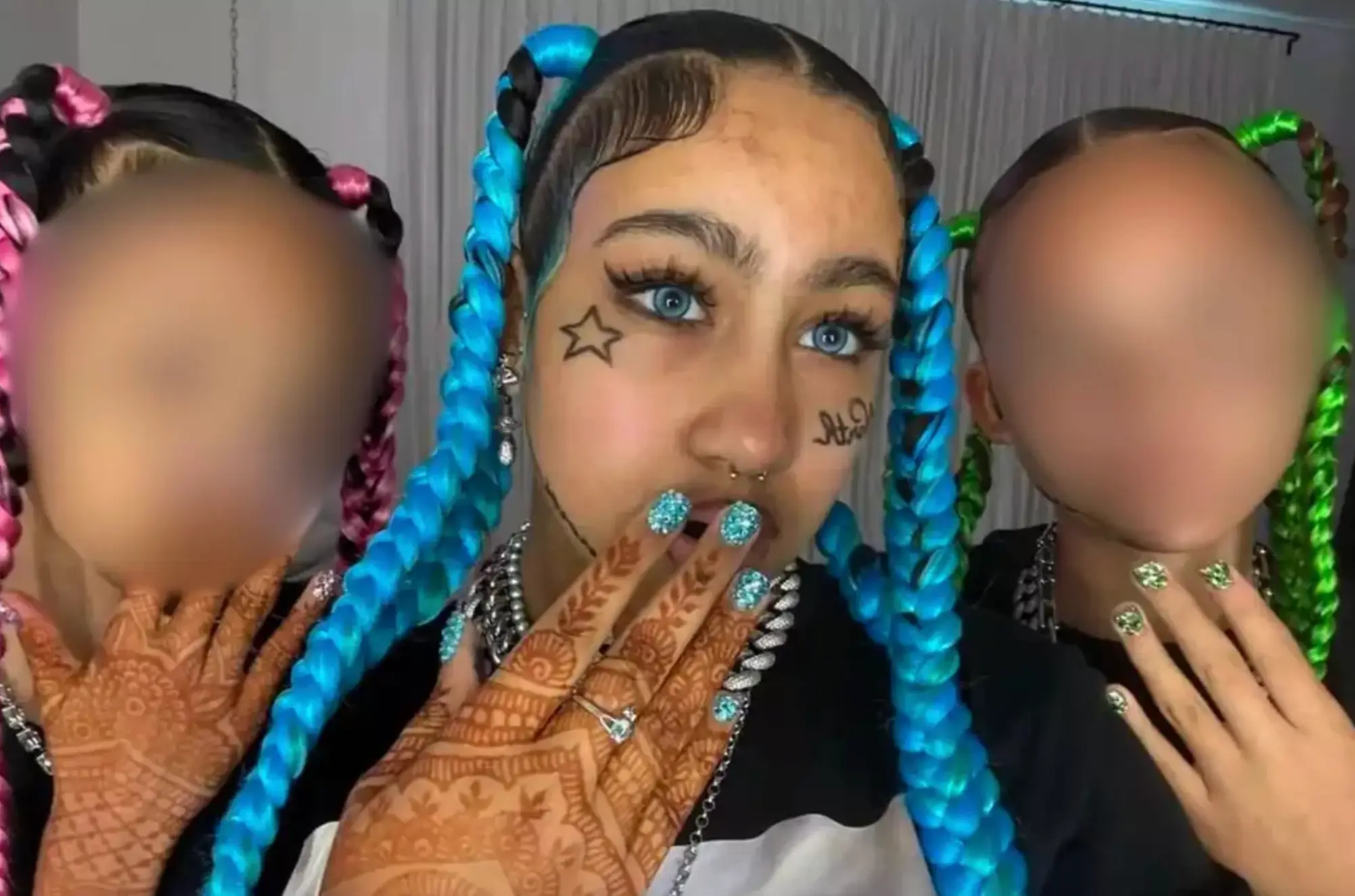 Kim was criticized over North's look (kimandnorth/TikTok)