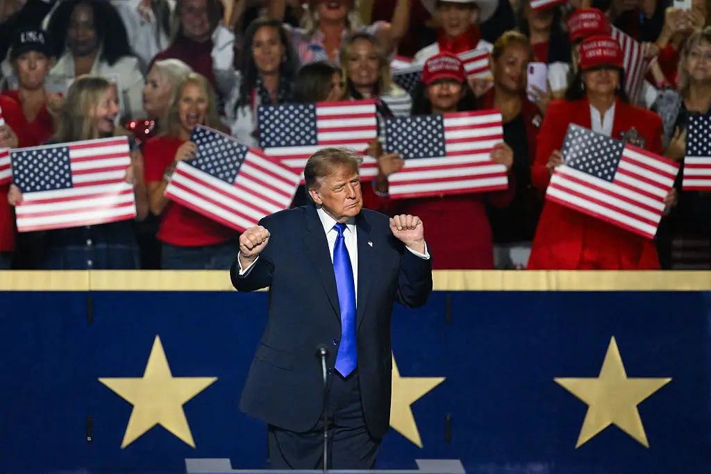 President Donald Trump is renowned for his gestures and dancing on stage, and we've been given some insight into why he might do them (Patrick T. Fallon / AFP via Getty Images)