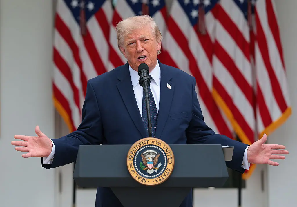 Donald Trump called his approval rating the 'highest' ever (Photo by Anna Moneymaker/Getty Images)