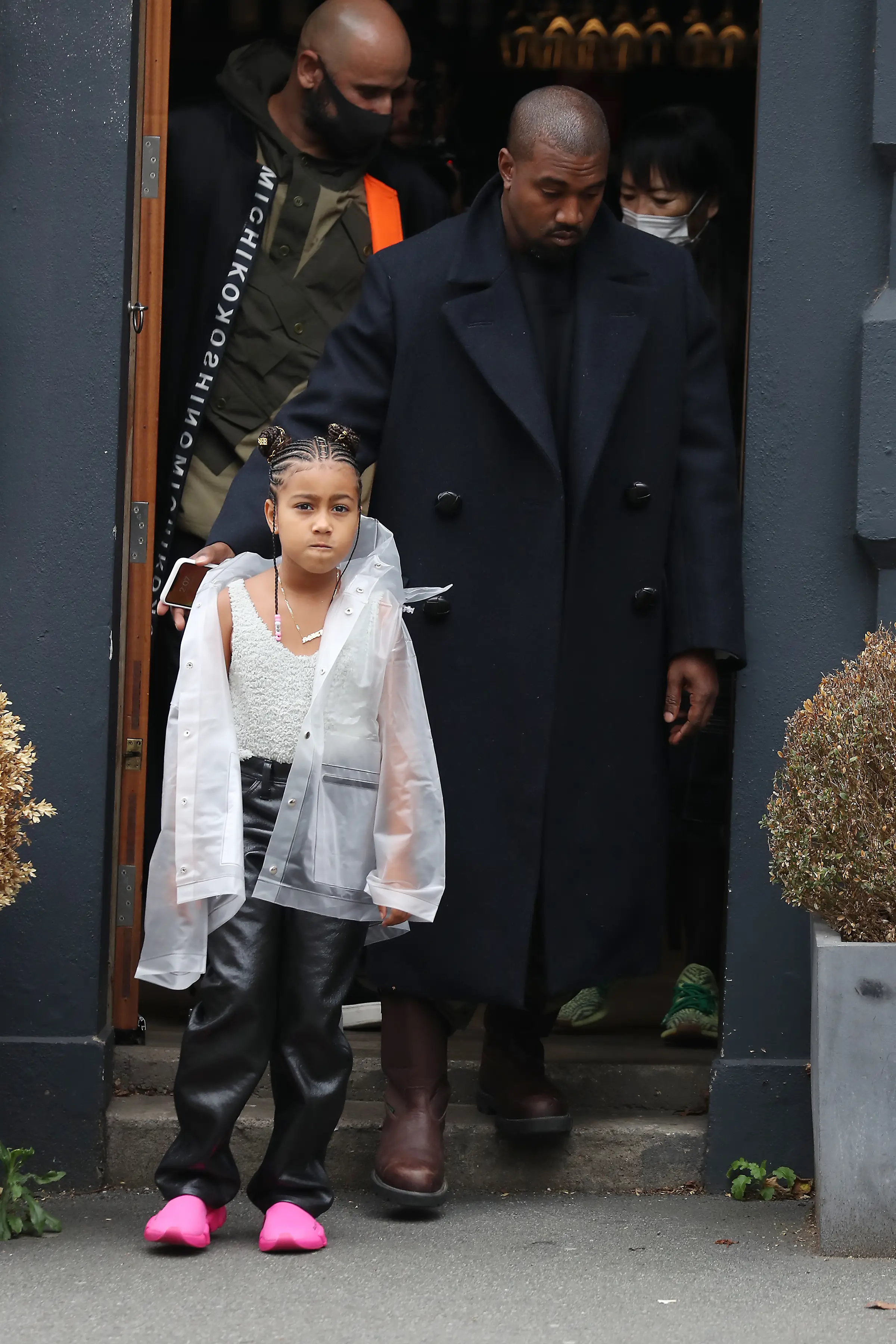 Kanye West with North West in 2020.