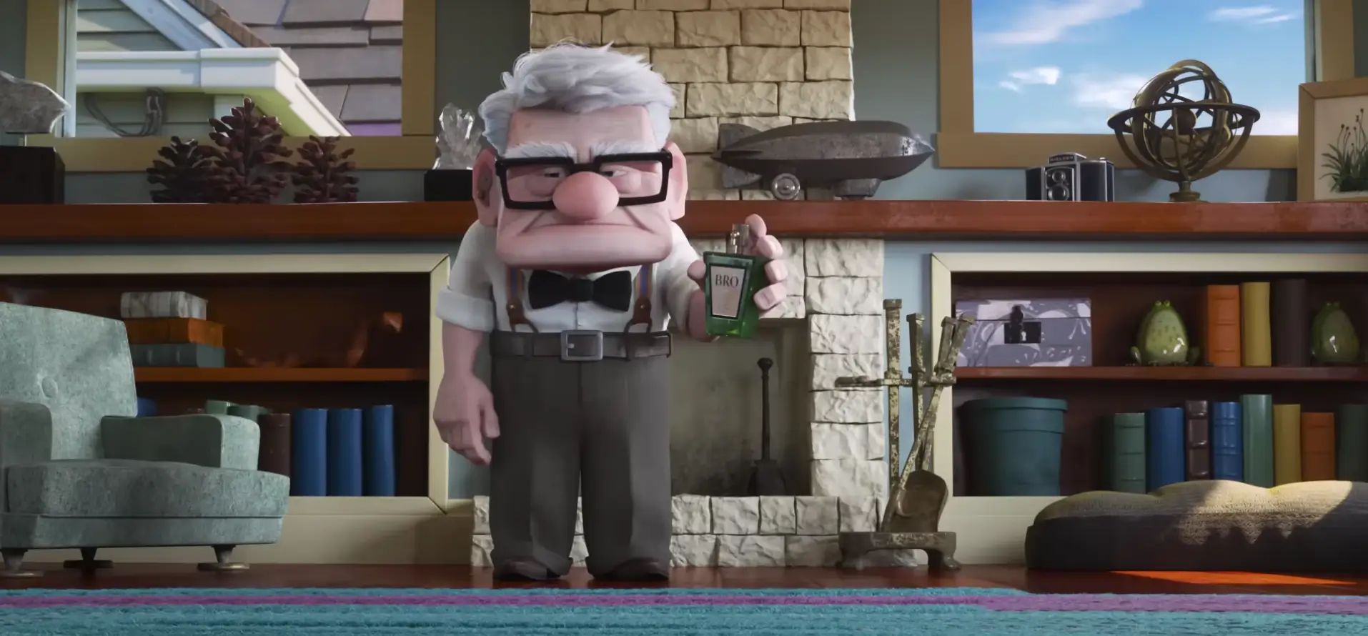 Dug helps Carl prepare for a date in an upcoming short.