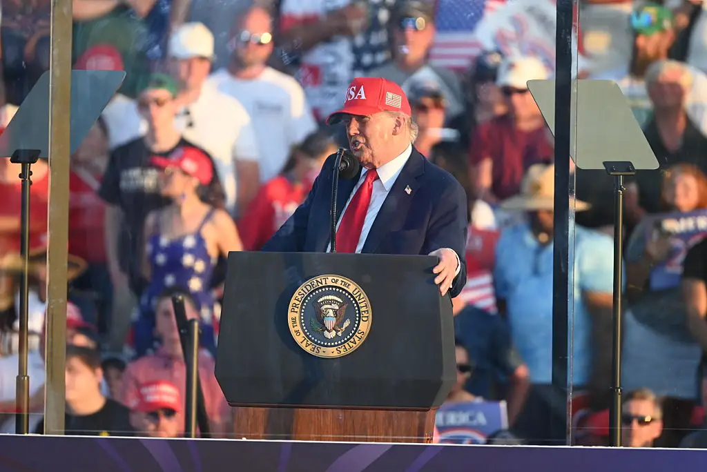 Trump said he would be hosting a UFC fight at the White House (Kyle Mazza/Anadolu via Getty Images)