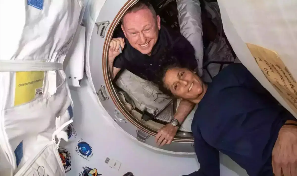 The pair's space expedition was only supposed to last eight days (NASA)