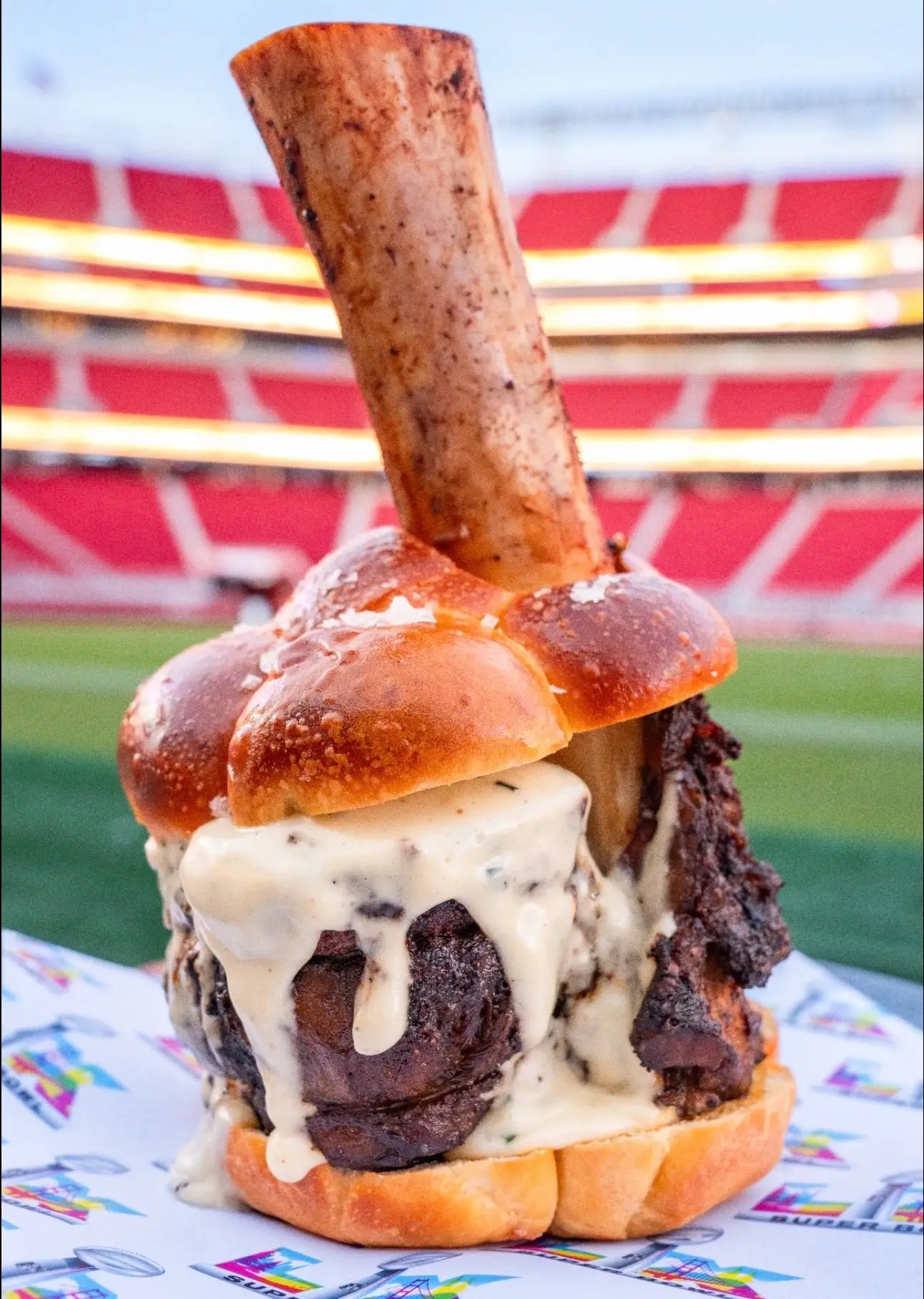 The LX Hammer Burger has an insane price point and several hard to pronounce ingredients (NFL)