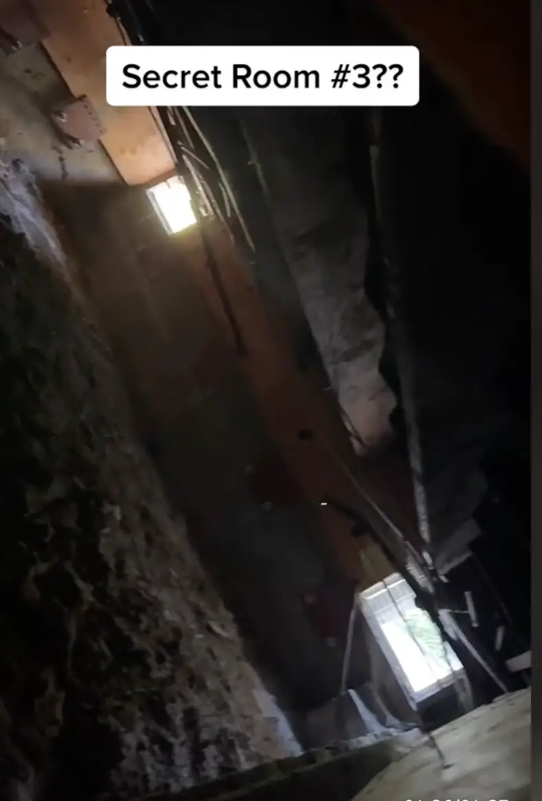 The bigger of the hidden rooms in the basement.