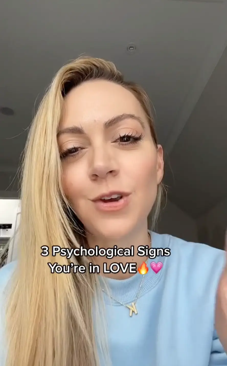 Kimberly Moffit shared the three psychological signs that you're in love on TikTok.