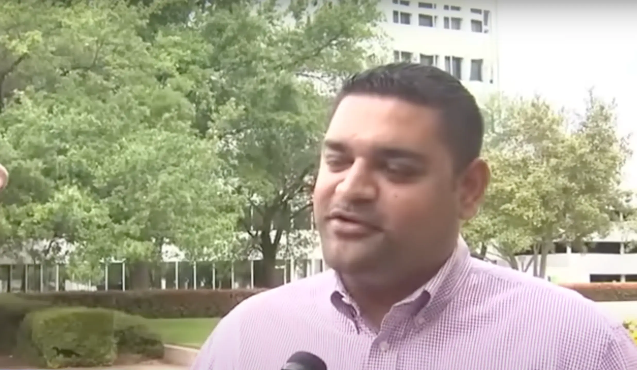 Safer Hassan was sporting the registration plate on his Lamborghini for months (YouTube/KPRC 2 Click2Houston)