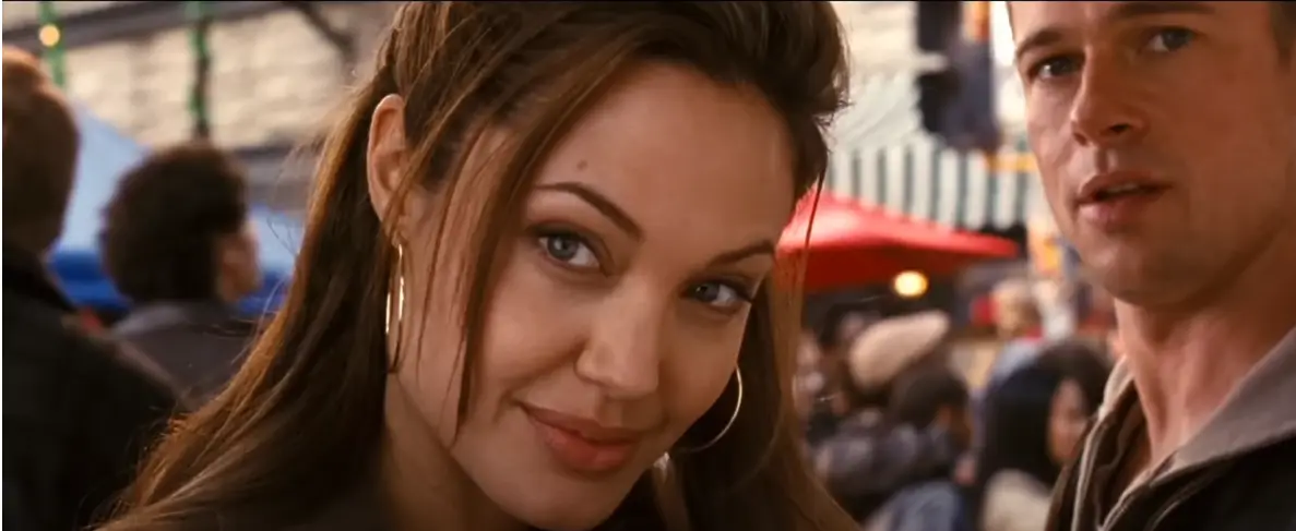 Angelina Jolie and Brad Pitt met on the set of Mr and Mrs Smith. (20th Century Fox)