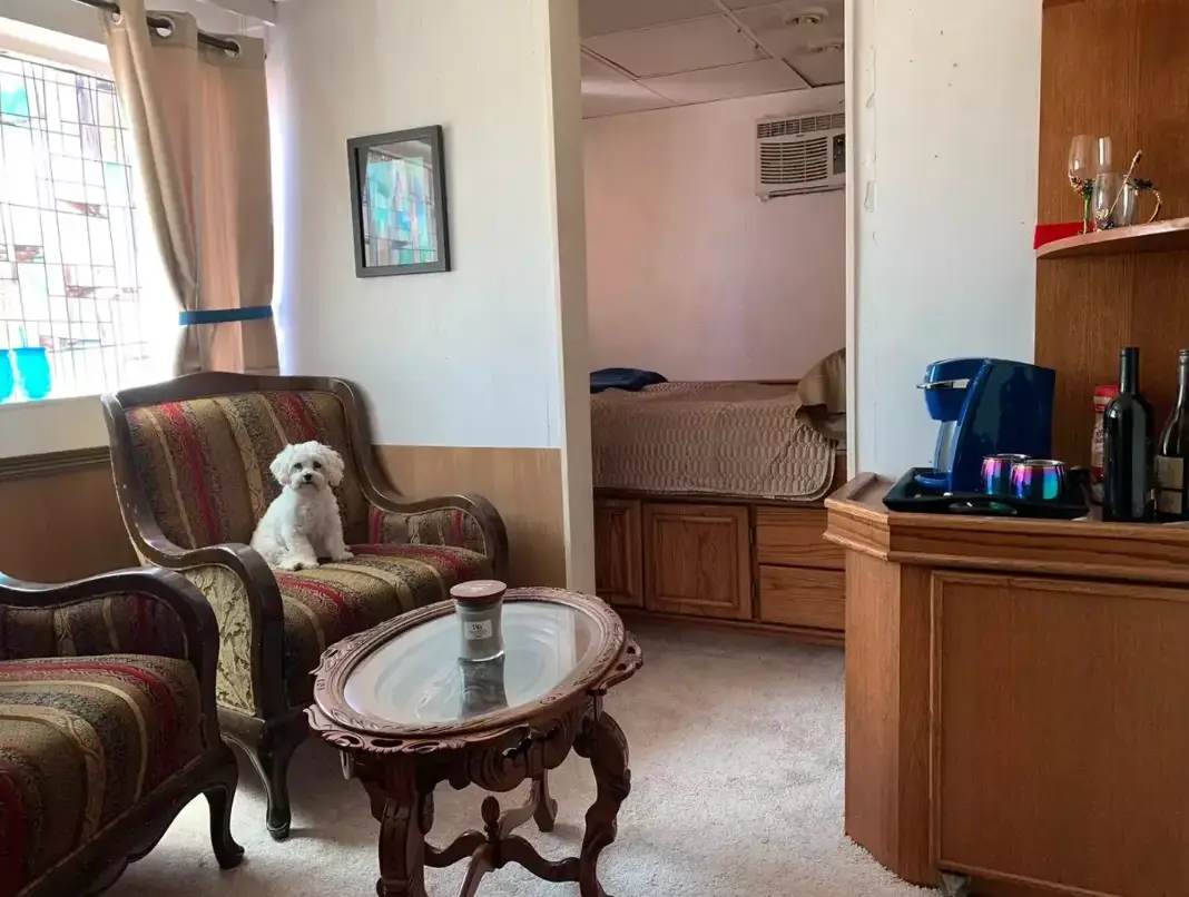 He lived in the boat during the restoration process (Christopher Willson)