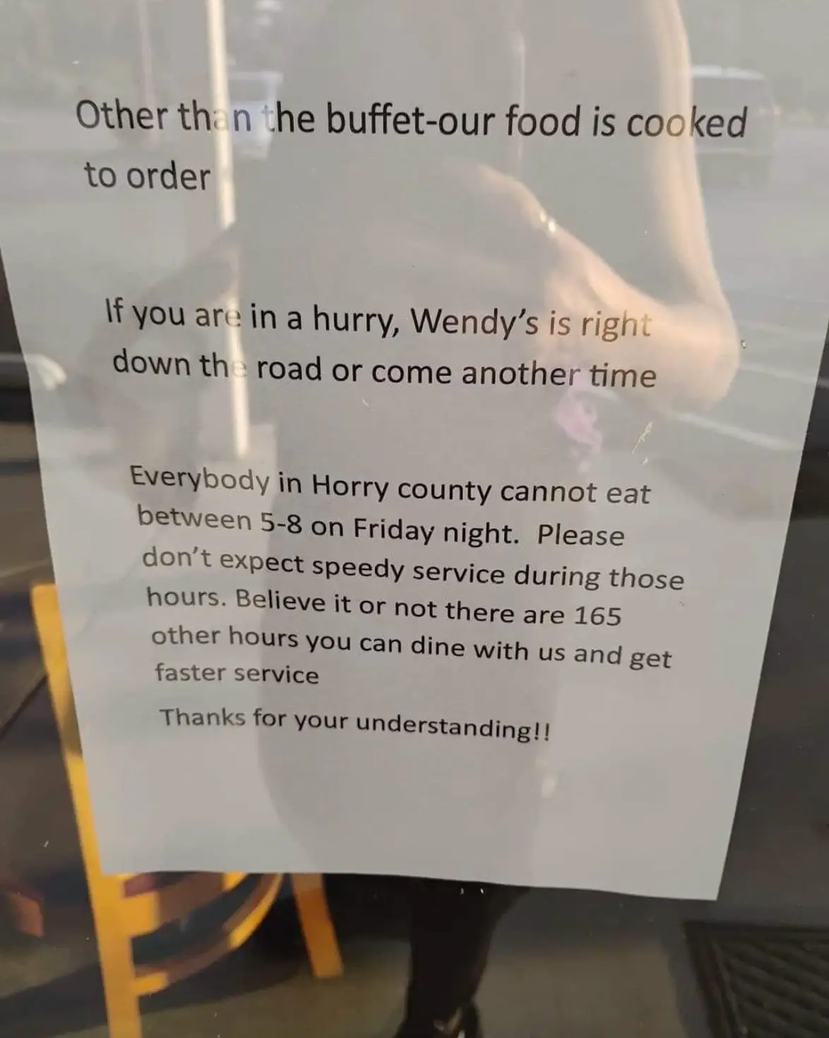 The savage note has been praised by social media users. (Facebook/Bitchy Waiter)