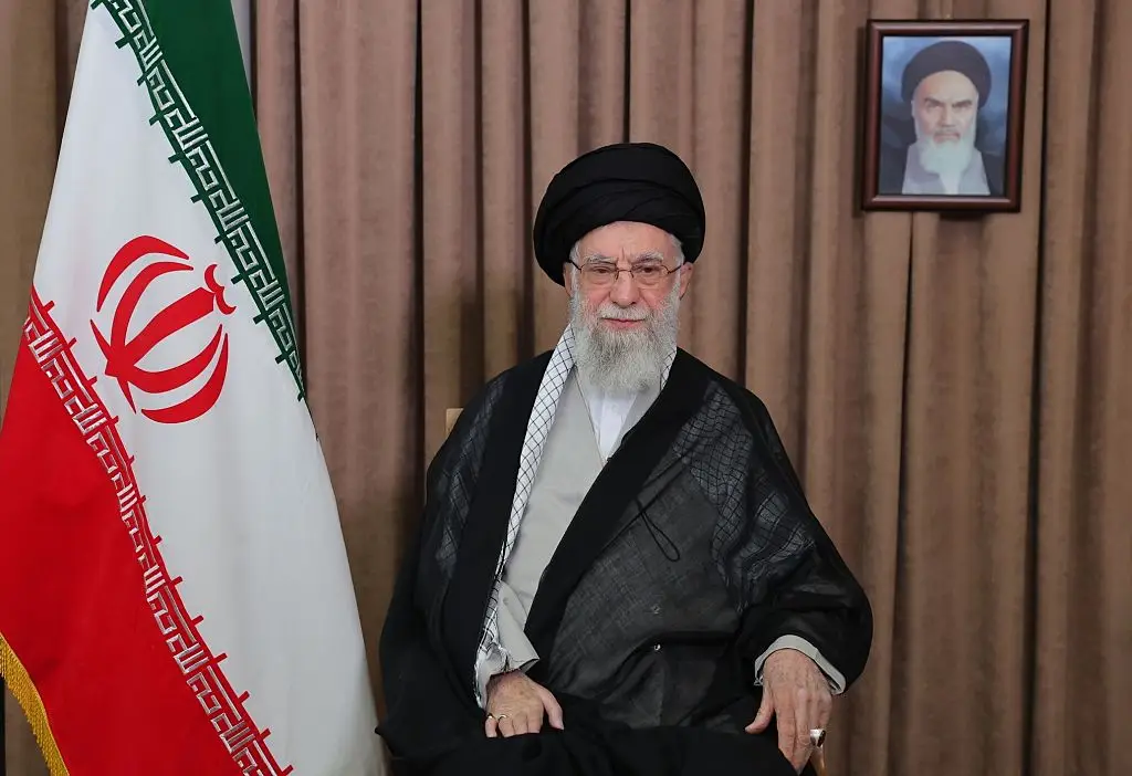 Iranian Supreme Leader Ali Khamenei is reportedly in hiding, according to Trump (Iranian Leader Press Office / Handout/Anadolu via Getty Images)