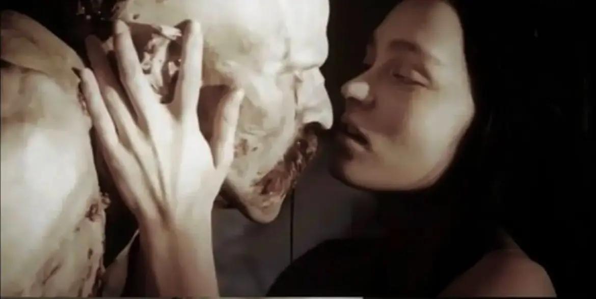 Bill Skarsgård and Lily-Rose Depp in Nosferatu (Focus Features)