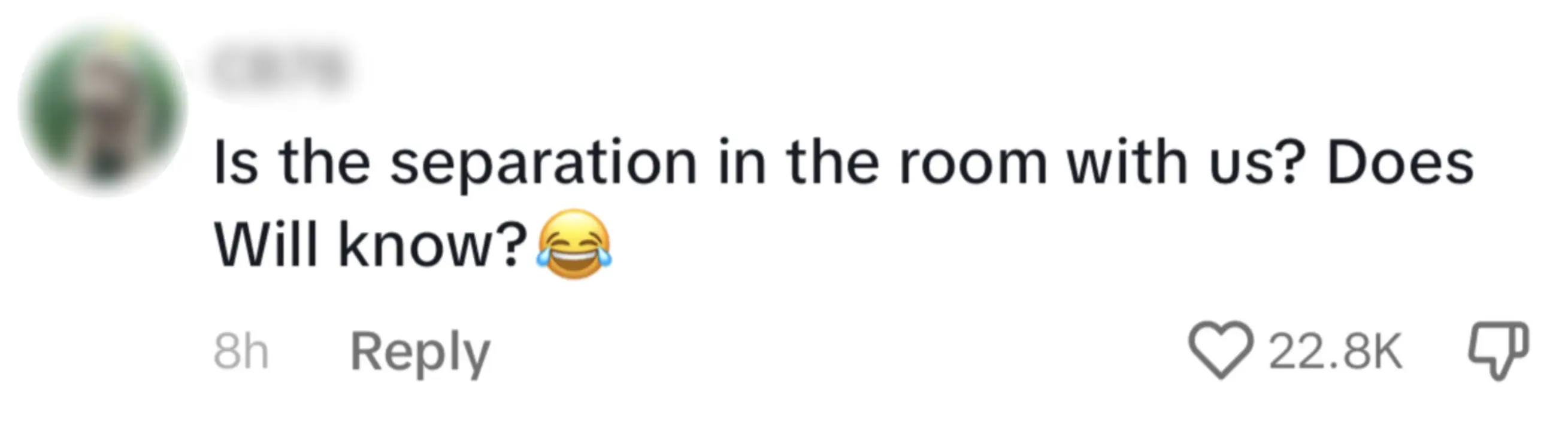 Fans think Will had no idea about the separation.