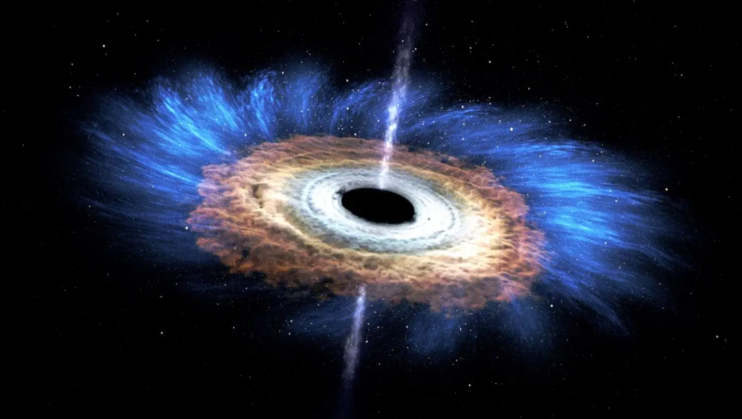 Hawking's black hole radiation theory was squared in 1974 (Nasa)