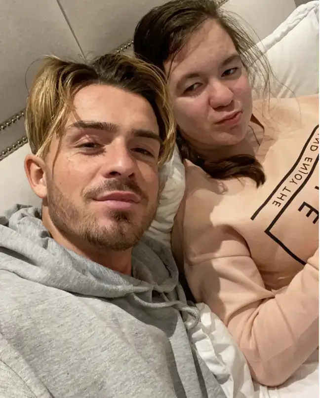 Jack Grealish and Hollie share a close bond.