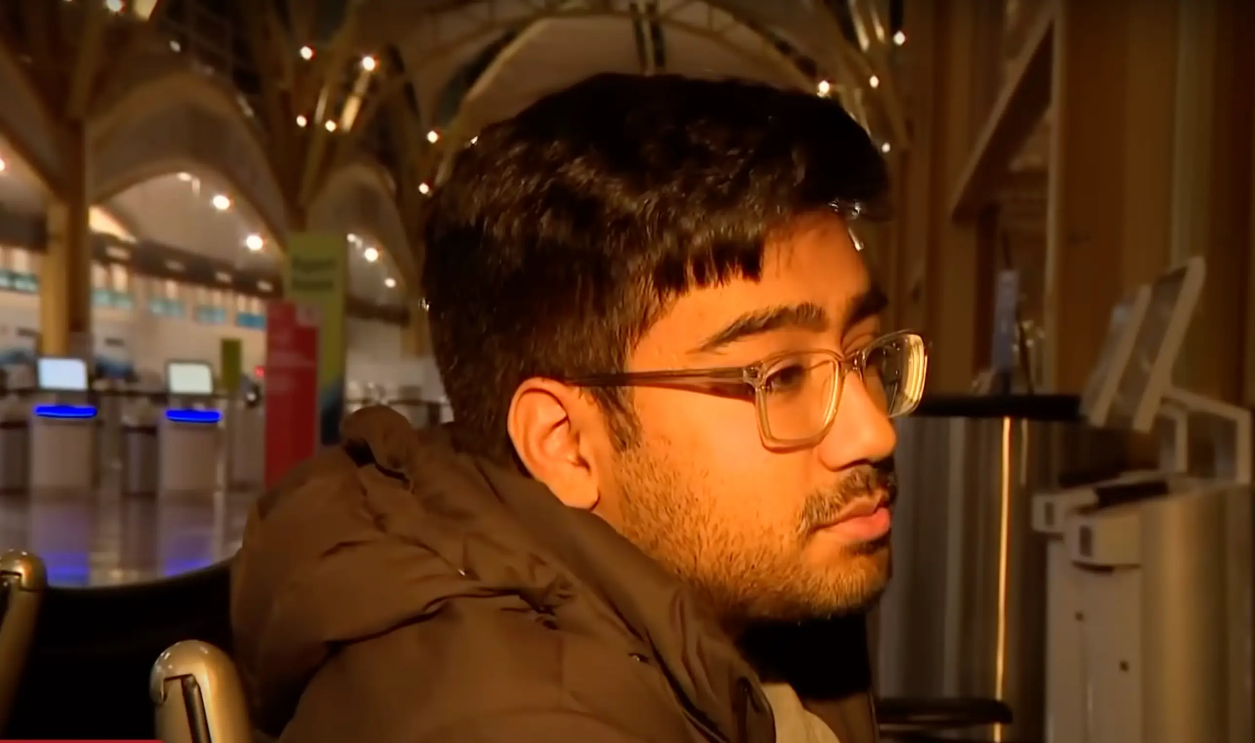 Hamaad Raza explained how he was waiting to hear from his wife who was onboard the aircraft (WUSA9)