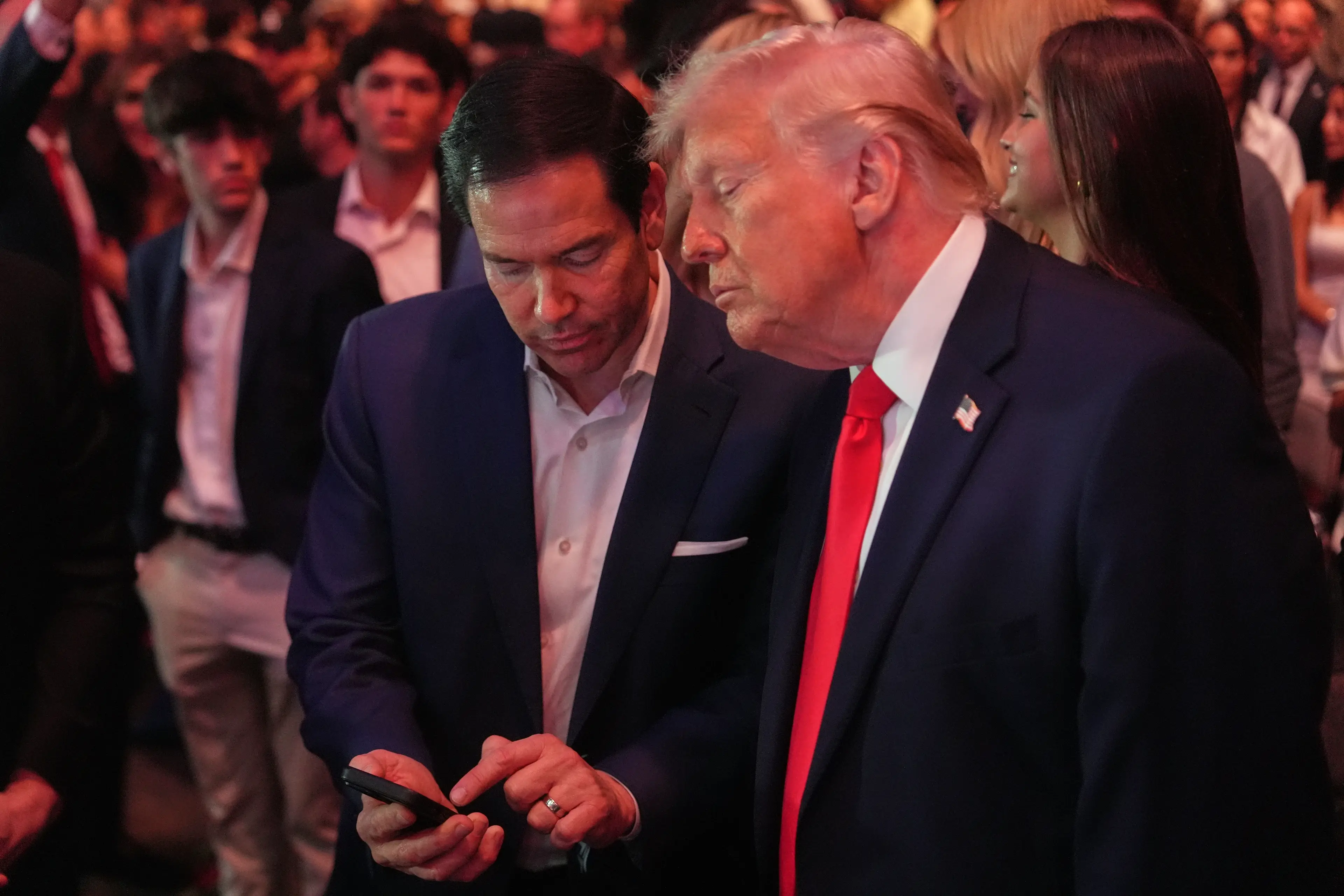 POTUS and Secretary of State Rubio were at the UFC event while Vance tried to negotiate the end of the Iran war (Julia Demaree Nikhinson - Pool/Getty Images)