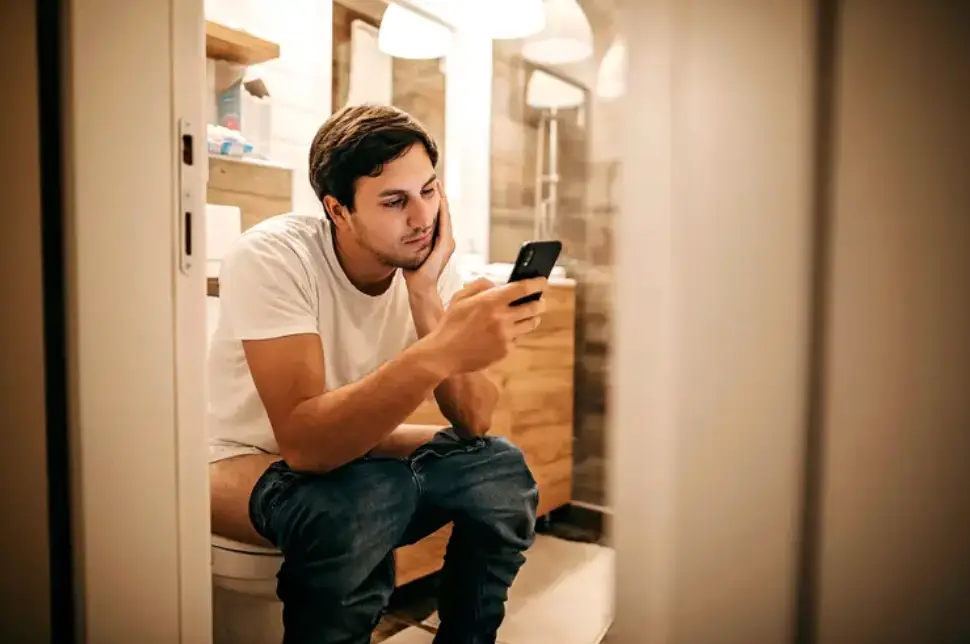 Spending more time than we need straining on the toilet is also bad for us (Stefa Nikolic/Getty Images) 