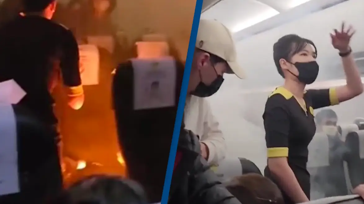 Plane passengers suffer burns after power bank catches fire