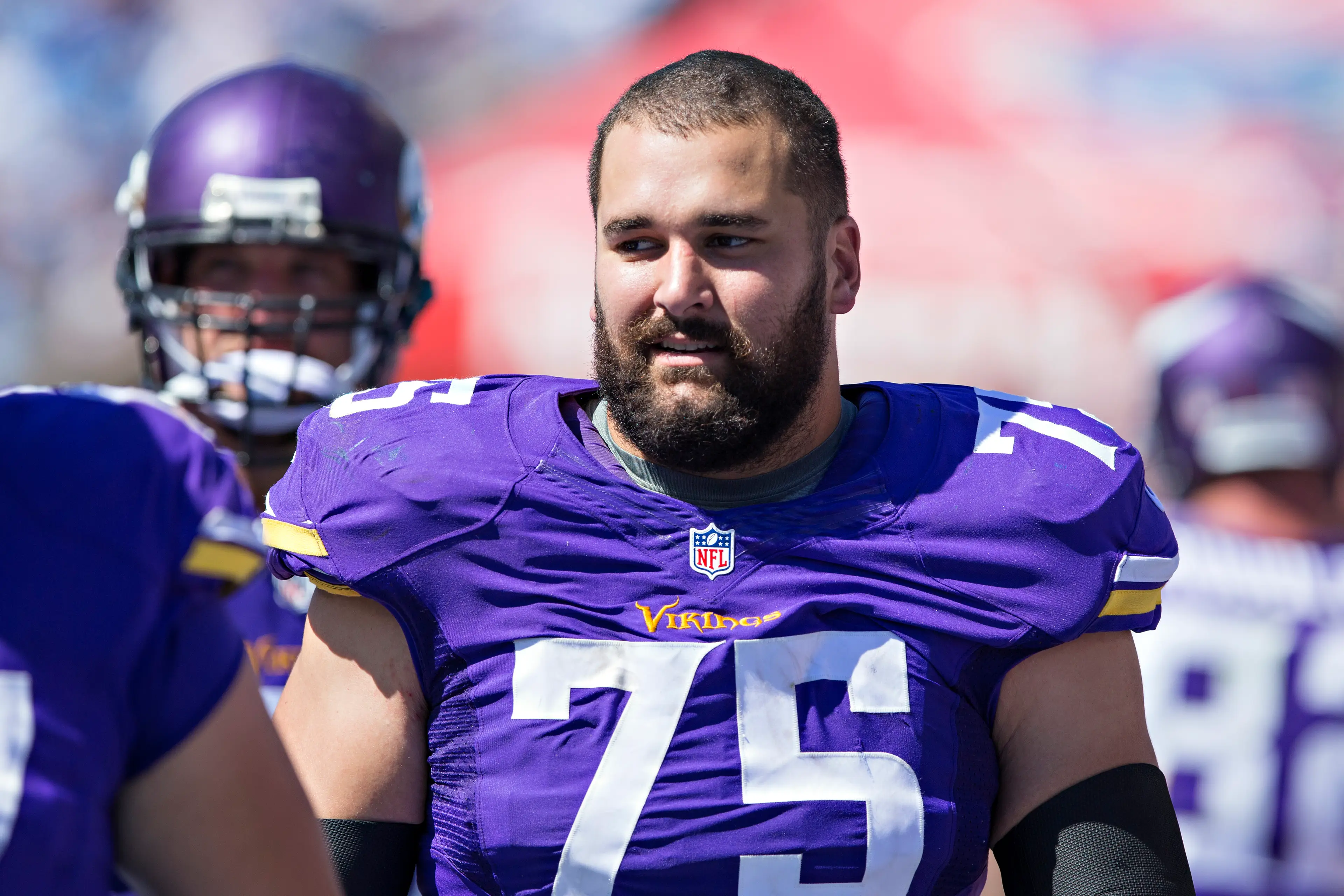 The former Viking offensive tackle has not commented on the chatter (Wesley Hitt/Getty Images)