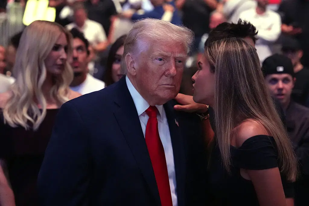 Kai and her grandfather Donald Trump have a close relationship (Photo by Julia Demaree Nikhinson / POOL / AFP via Getty Images)