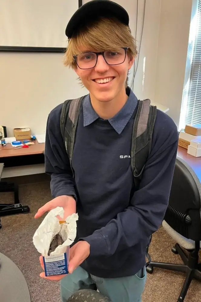 Luke Farritor has made history.