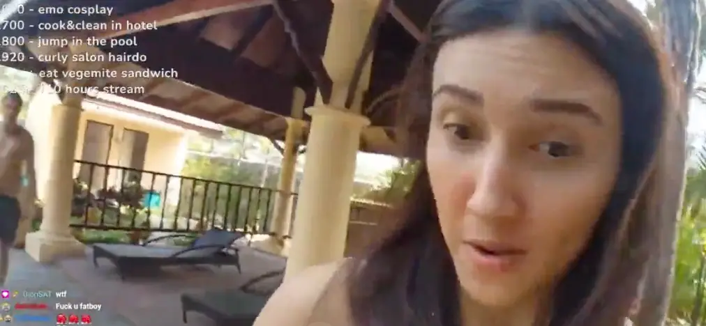 Keth ran away from the man.