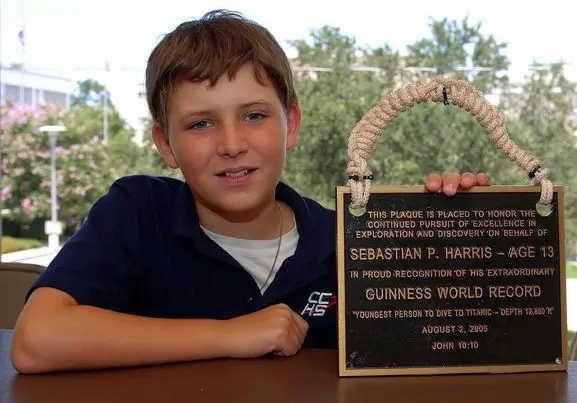 The youngster was just 13 when he did the dive.